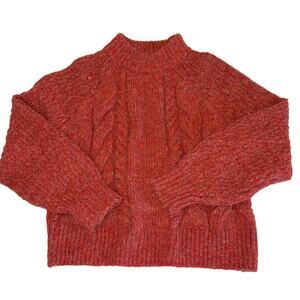 Universal Thread Rust Textured Pullover Sweater XS Rust